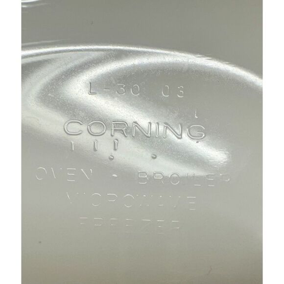 Corning Ware Casual Elegance WHITE FLORA L-30 Oval‎ Cook & Serve Baking Dish - Picture 4 of 4
